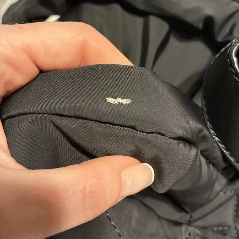 marc jacobs Authentic Solid Black nylon quilted backpack